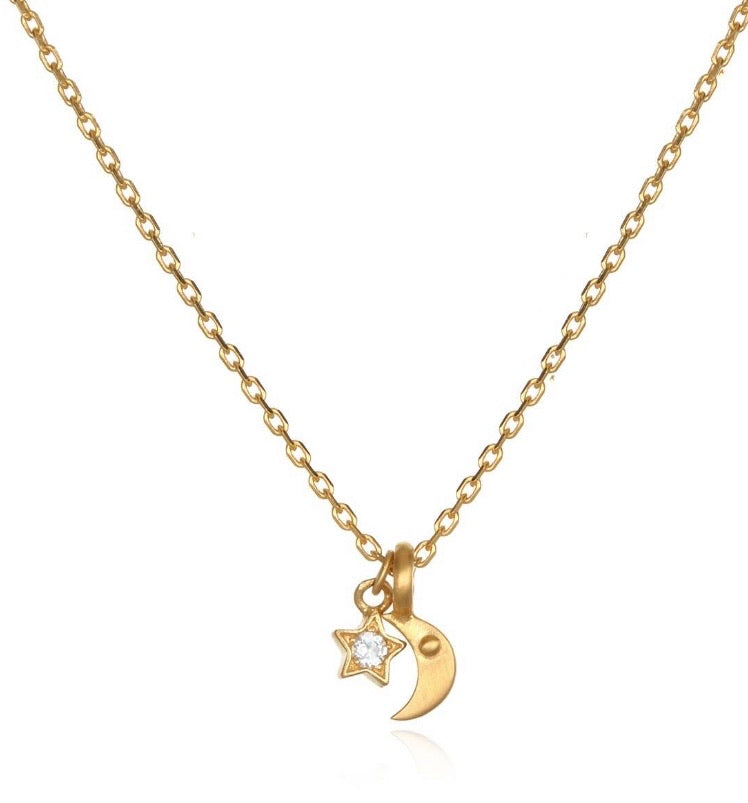Star & Crescent Moon Pendant By Satya Jewelry